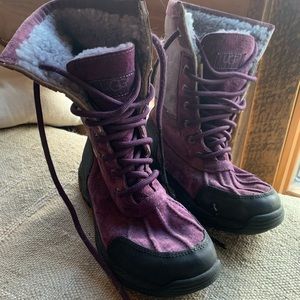 Girls UGG Adirondack Shearling Wool Suede Winter Boots